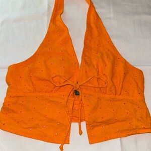 Orange flower top